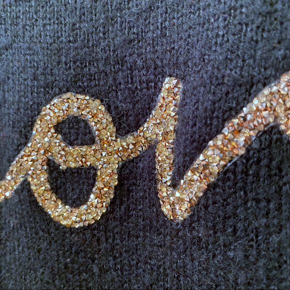 LC Lauren Conrad Glitter "Love" Script Graphic Sweater - Picture 5 of 8